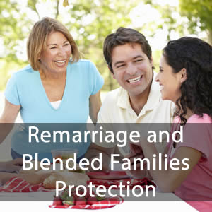 Remarriage & Blended Families Protection - A happy Hispanic family smiling